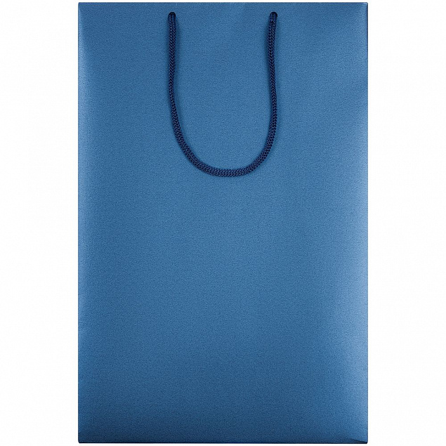 Пакет бумажный «Блеск», средний, синий с логотипом в Нефтекамске заказать по выгодной цене в кибермаркете AvroraStore