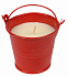 Свеча в ведре CLAM, красная с логотипом в Нефтекамске заказать по выгодной цене в кибермаркете AvroraStore