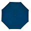 Зонт-трость из стекловолокна JOKER, темно-синий, серебристый с логотипом в Нефтекамске заказать по выгодной цене в кибермаркете AvroraStore