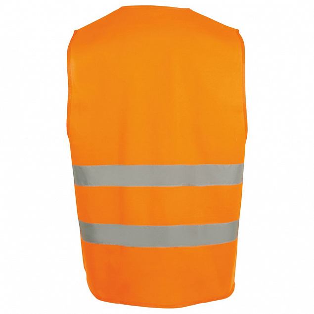 Жилет светоотражающий SECURE PRO, оранжевый неон с логотипом в Нефтекамске заказать по выгодной цене в кибермаркете AvroraStore