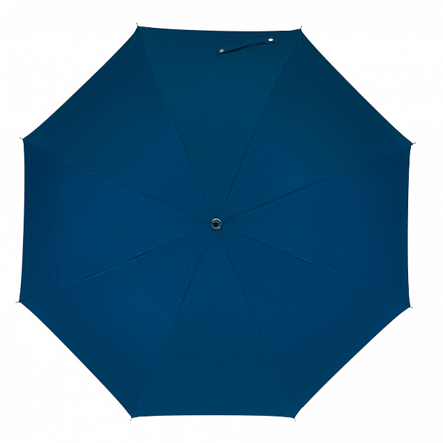 Зонт-трость из стекловолокна JOKER, темно-синий, серебристый с логотипом в Нефтекамске заказать по выгодной цене в кибермаркете AvroraStore