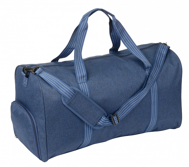 Спортивная сумка MOVE IT, синяя с логотипом в Нефтекамске заказать по выгодной цене в кибермаркете AvroraStore