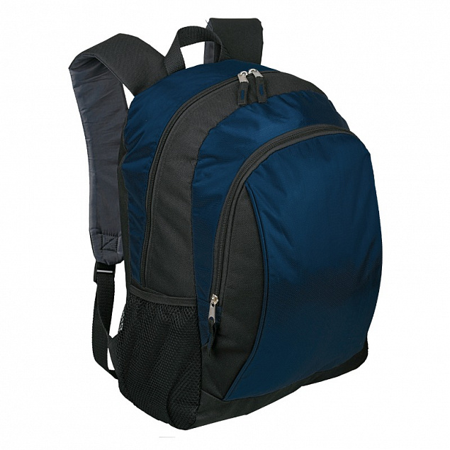 Рюкзак Duluth, синий/черный с логотипом в Нефтекамске заказать по выгодной цене в кибермаркете AvroraStore