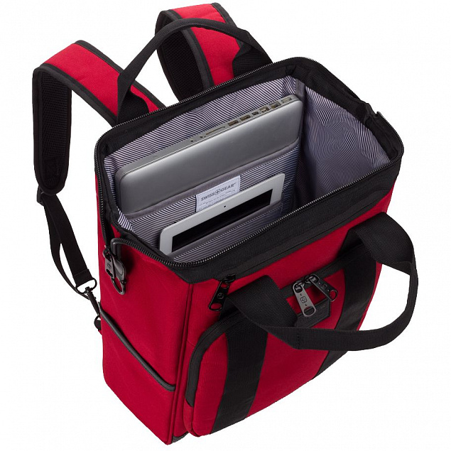 Рюкзак Swissgear Doctor Bag, красный с логотипом в Нефтекамске заказать по выгодной цене в кибермаркете AvroraStore