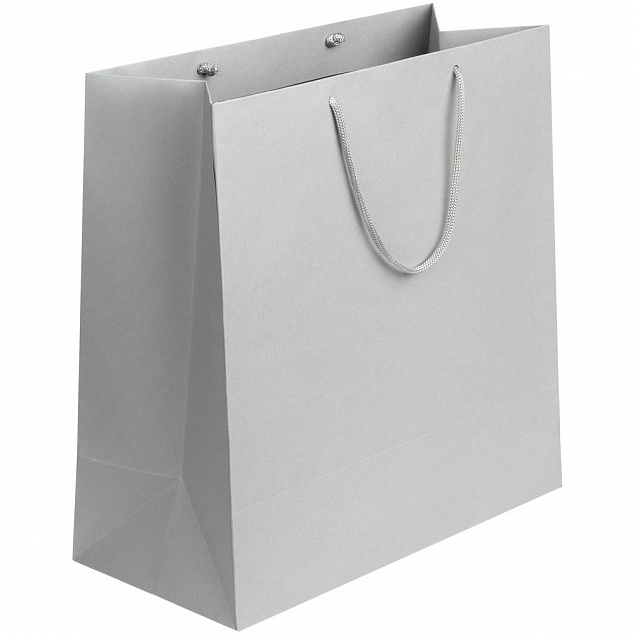 Пакет Porta, большой, серый с логотипом в Нефтекамске заказать по выгодной цене в кибермаркете AvroraStore