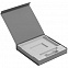 Коробка Memoria под ежедневник, аккумулятор и ручку, серая с логотипом в Нефтекамске заказать по выгодной цене в кибермаркете AvroraStore