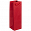 Пакет под бутылку Vindemia, красный с логотипом в Нефтекамске заказать по выгодной цене в кибермаркете AvroraStore