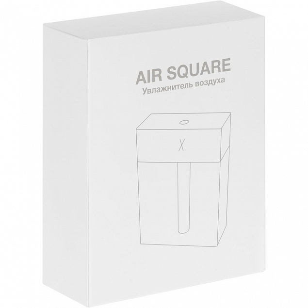 Настольный увлажнитель Air Square, белый с логотипом в Нефтекамске заказать по выгодной цене в кибермаркете AvroraStore