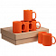 Набор кружек Promo, оранжевый с логотипом в Нефтекамске заказать по выгодной цене в кибермаркете AvroraStore
