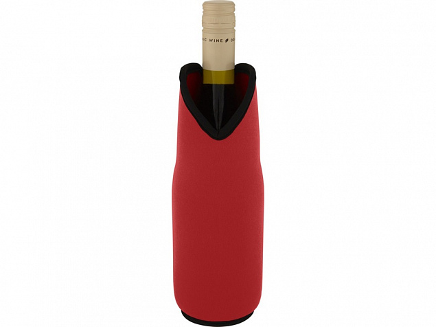 Noun Держатель-руква для бутылки с вином из переработанного неопрена, красный с логотипом в Нефтекамске заказать по выгодной цене в кибермаркете AvroraStore