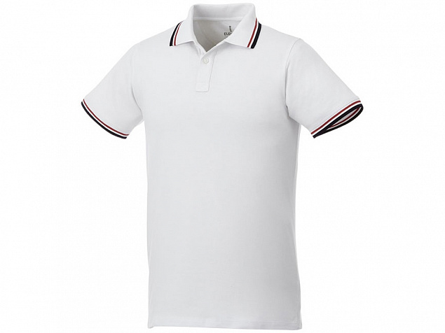 Рубашка поло Fairfield мужская с логотипом в Нефтекамске заказать по выгодной цене в кибермаркете AvroraStore