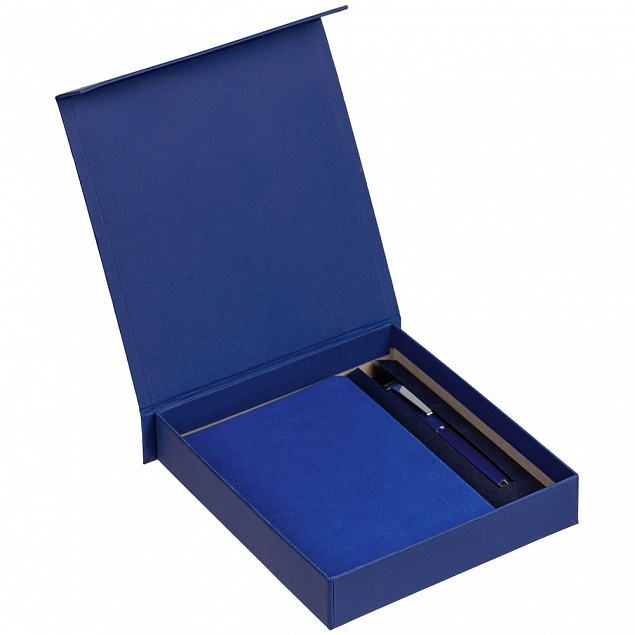 Коробка Bright, синяя с логотипом в Нефтекамске заказать по выгодной цене в кибермаркете AvroraStore