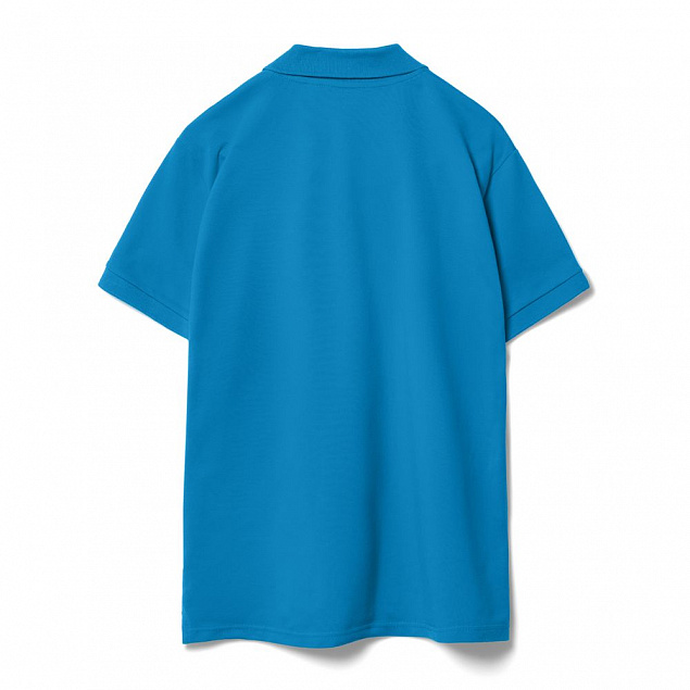 Рубашка поло мужская Virma Premium, бирюзовая с логотипом в Нефтекамске заказать по выгодной цене в кибермаркете AvroraStore