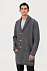 Кардиган мужской с пуговицами Free Flow, серый меланж с логотипом в Нефтекамске заказать по выгодной цене в кибермаркете AvroraStore