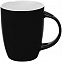 Кружка с ложкой Cheer Up ver.2, черная с логотипом в Нефтекамске заказать по выгодной цене в кибермаркете AvroraStore