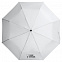Зонт складной «Горе о туман», белый с логотипом в Нефтекамске заказать по выгодной цене в кибермаркете AvroraStore