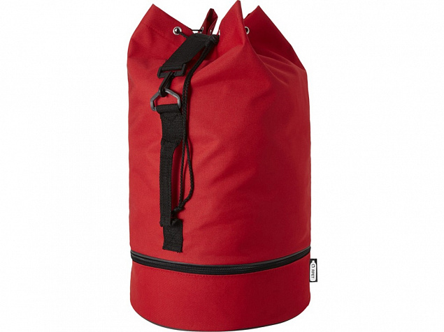 Idaho, спортивная сумка из переработанного PET-пластика, красный с логотипом в Нефтекамске заказать по выгодной цене в кибермаркете AvroraStore