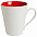 Кружка newBell матовая, белая с красным с логотипом в Нефтекамске заказать по выгодной цене в кибермаркете AvroraStore