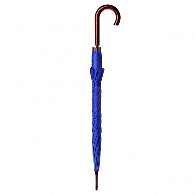 Зонт-трость Standard, ярко-синий с логотипом в Нефтекамске заказать по выгодной цене в кибермаркете AvroraStore