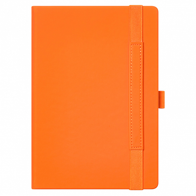 Ежедневник Alpha недатированный, оранжевый/оранжевый с логотипом в Нефтекамске заказать по выгодной цене в кибермаркете AvroraStore