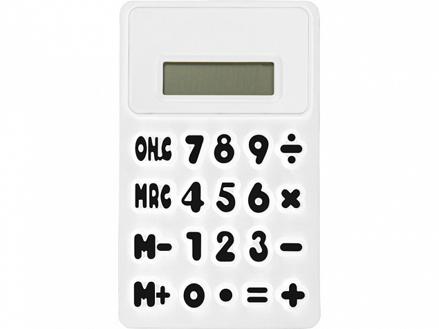 Калькулятор Splitz, белый с логотипом в Нефтекамске заказать по выгодной цене в кибермаркете AvroraStore