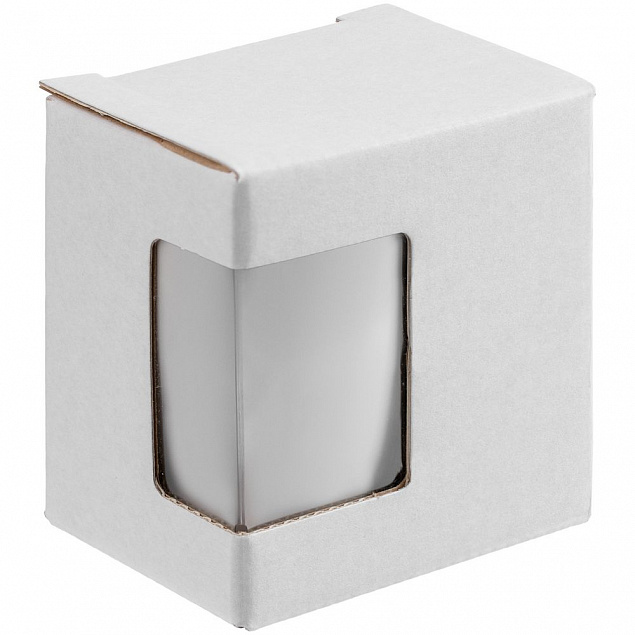 Коробка с окном Lilly, белая с логотипом в Нефтекамске заказать по выгодной цене в кибермаркете AvroraStore