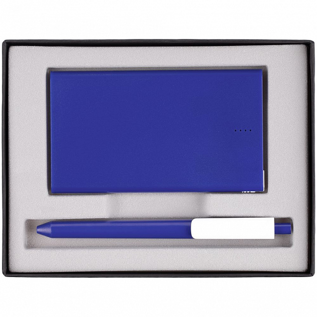 Набор Power Pack Plus, синий с логотипом в Нефтекамске заказать по выгодной цене в кибермаркете AvroraStore