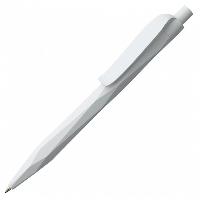 Ручка шариковая Prodir QS20 PMP-P, белая с логотипом в Нефтекамске заказать по выгодной цене в кибермаркете AvroraStore