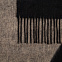 Палантин Charming, черный с бежевым с логотипом в Нефтекамске заказать по выгодной цене в кибермаркете AvroraStore