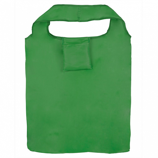 Складная сумка-шоппер из RPET,зеленая с логотипом в Нефтекамске заказать по выгодной цене в кибермаркете AvroraStore