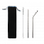 Набор многоразовых трубочек Оnlycofer black (стальной) с логотипом в Нефтекамске заказать по выгодной цене в кибермаркете AvroraStore