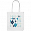 Холщовая сумка «Ромбы», белая с логотипом в Нефтекамске заказать по выгодной цене в кибермаркете AvroraStore