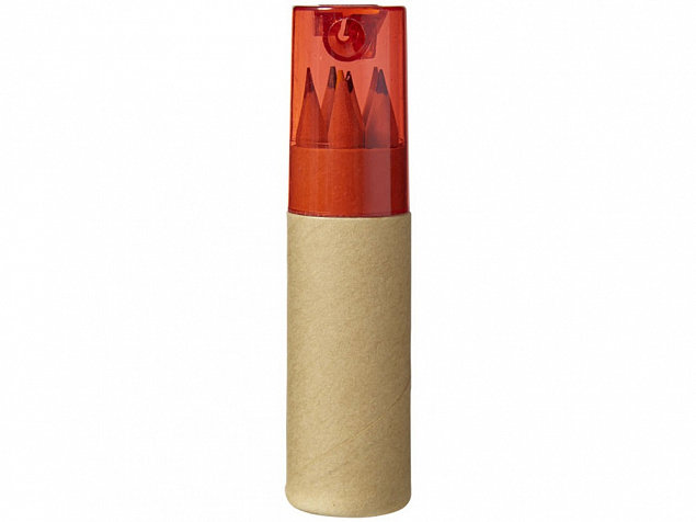 Набор карандашей Тук, красный с логотипом в Нефтекамске заказать по выгодной цене в кибермаркете AvroraStore