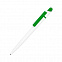 MIR, ручка шариковая, зеленый/белый, пластик с логотипом в Нефтекамске заказать по выгодной цене в кибермаркете AvroraStore