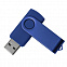 USB flash-карта DOT (16Гб), синий, 5,8х2х1,1см, пластик, металл с логотипом в Нефтекамске заказать по выгодной цене в кибермаркете AvroraStore