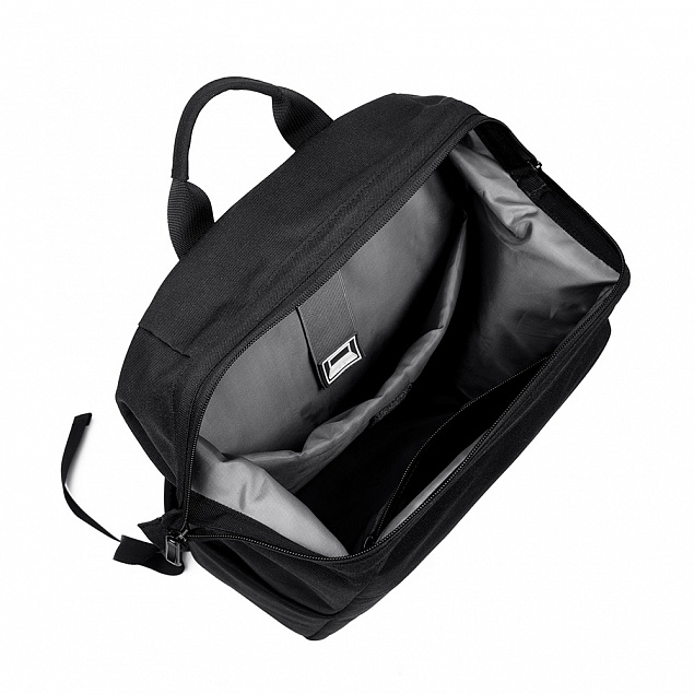 Рюкзак Norbus, Черный 4026.02 с логотипом в Нефтекамске заказать по выгодной цене в кибермаркете AvroraStore