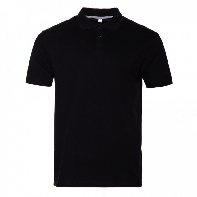 Рубашка поло Рубашка унисекс 04U Чёрный с логотипом в Нефтекамске заказать по выгодной цене в кибермаркете AvroraStore