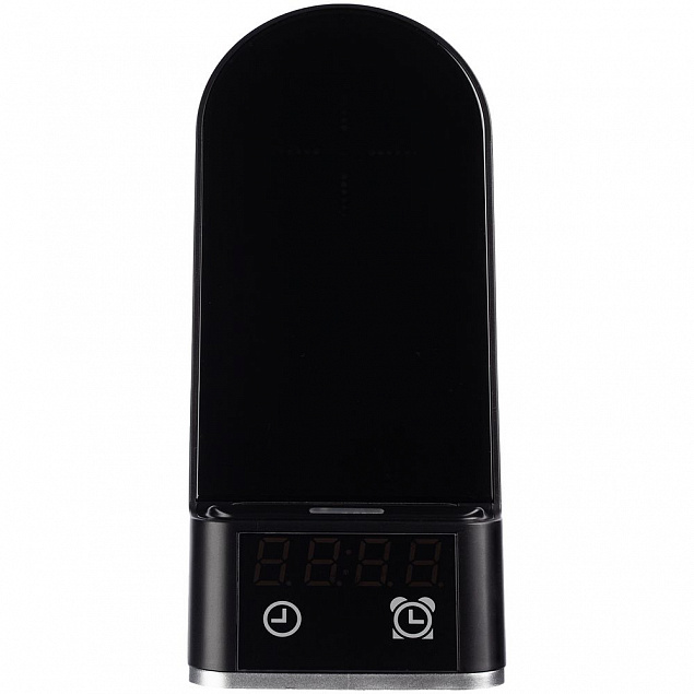 Зарядная станция c часами E-Store для смартфона, часов и наушников, черная с логотипом в Нефтекамске заказать по выгодной цене в кибермаркете AvroraStore