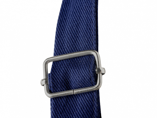 Хлопковый фартук Delight с карманом и регулируемыми завязками, синий нэйви с логотипом в Нефтекамске заказать по выгодной цене в кибермаркете AvroraStore