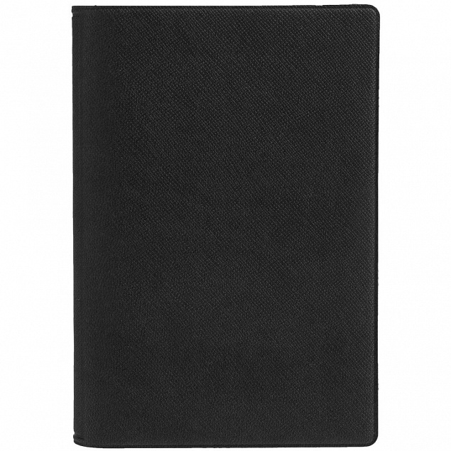 Обложка для паспорта Devon, черная с логотипом в Нефтекамске заказать по выгодной цене в кибермаркете AvroraStore
