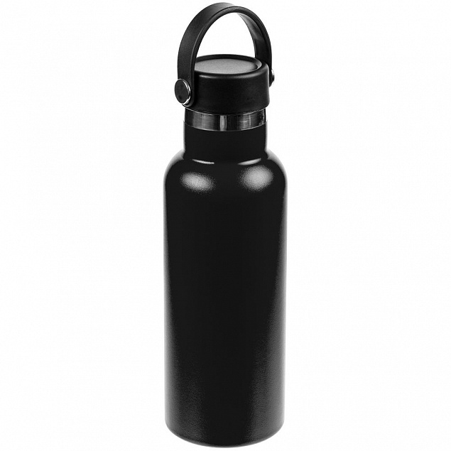 Термобутылка Bidon, черная с логотипом в Нефтекамске заказать по выгодной цене в кибермаркете AvroraStore