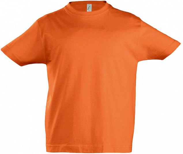 Футболка детская Imperial Kids, оранжевая с логотипом в Нефтекамске заказать по выгодной цене в кибермаркете AvroraStore