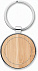 Брелок круглый бамбук с логотипом в Нефтекамске заказать по выгодной цене в кибермаркете AvroraStore