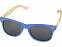 Sun Ray очки с бамбуковой оправой, process blue с логотипом в Нефтекамске заказать по выгодной цене в кибермаркете AvroraStore