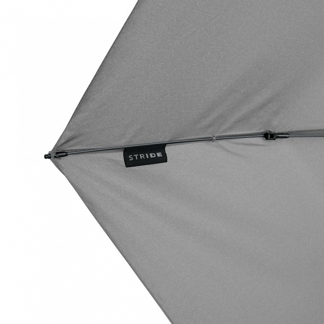 Зонт складной Luft Trek, серый с логотипом в Нефтекамске заказать по выгодной цене в кибермаркете AvroraStore
