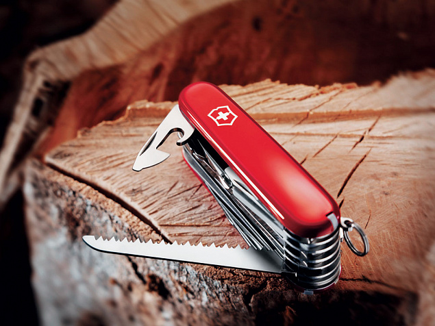 Нож перочинный «Swiss Champ», 91 мм, 33 функции с логотипом в Нефтекамске заказать по выгодной цене в кибермаркете AvroraStore