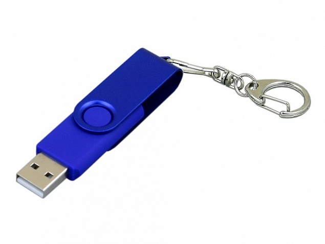 USB 2.0- флешка промо на 32 Гб с поворотным механизмом и однотонным металлическим клипом с логотипом в Нефтекамске заказать по выгодной цене в кибермаркете AvroraStore