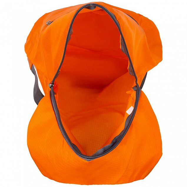 Складной рюкзак Barcelona, оранжевый с логотипом в Нефтекамске заказать по выгодной цене в кибермаркете AvroraStore