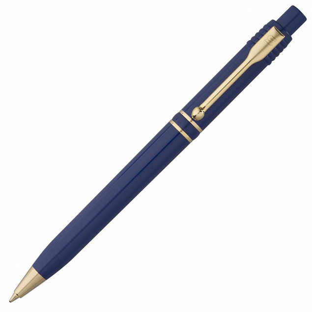 Ручка шариковая Raja Gold, синяя с логотипом в Нефтекамске заказать по выгодной цене в кибермаркете AvroraStore