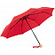 Зонт складной OkoBrella, красный с логотипом в Нефтекамске заказать по выгодной цене в кибермаркете AvroraStore